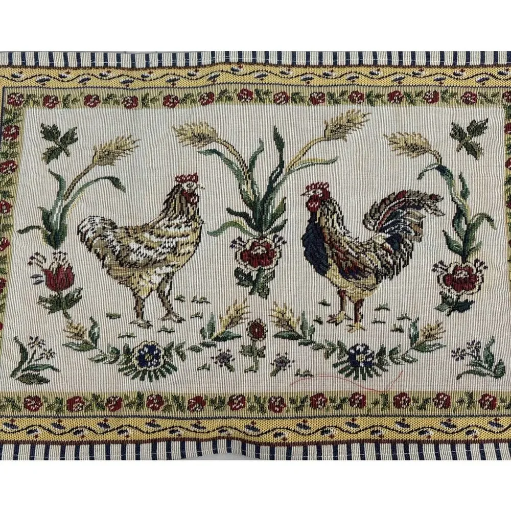 Set Of 4 woven jacquard tapestry placemats